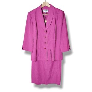 Danny & Nicole Women's Floral Brocade Skirt Suit Size 10 Feminine Career